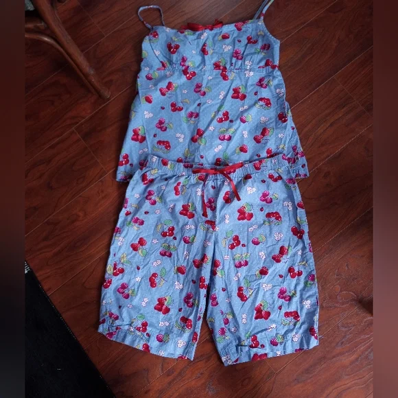 NICK & NORA "BERRIES" PAJAMA SET - Picture 1 of 6